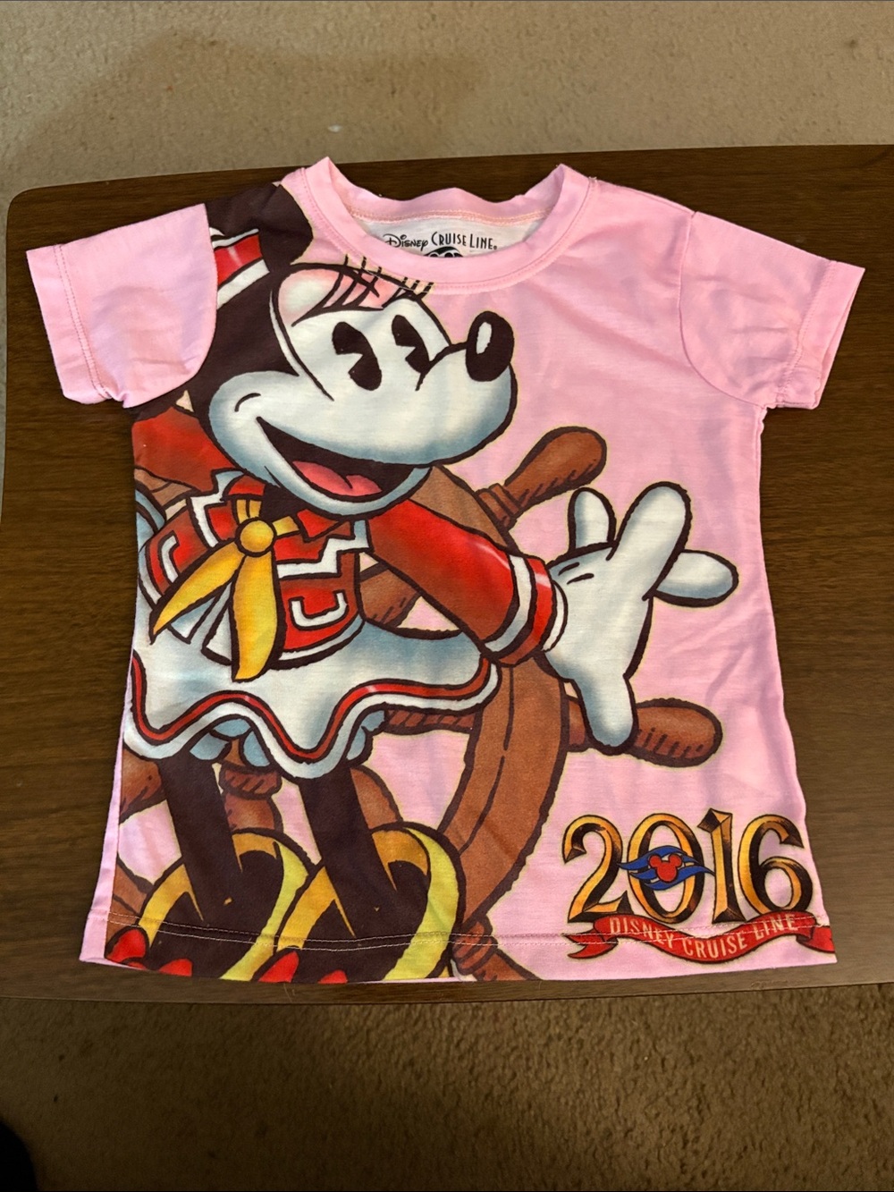 Minnie Mouse Disney Cruise Pink Kids T-Shirt size XS